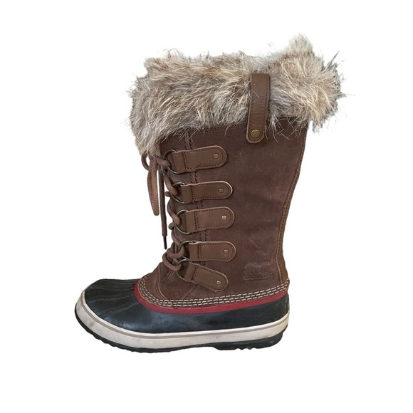 SOREL Women’s Joan of Arctic Leather Waterproof Winter Snow Boot Brown 9 - Picture 5 of 12